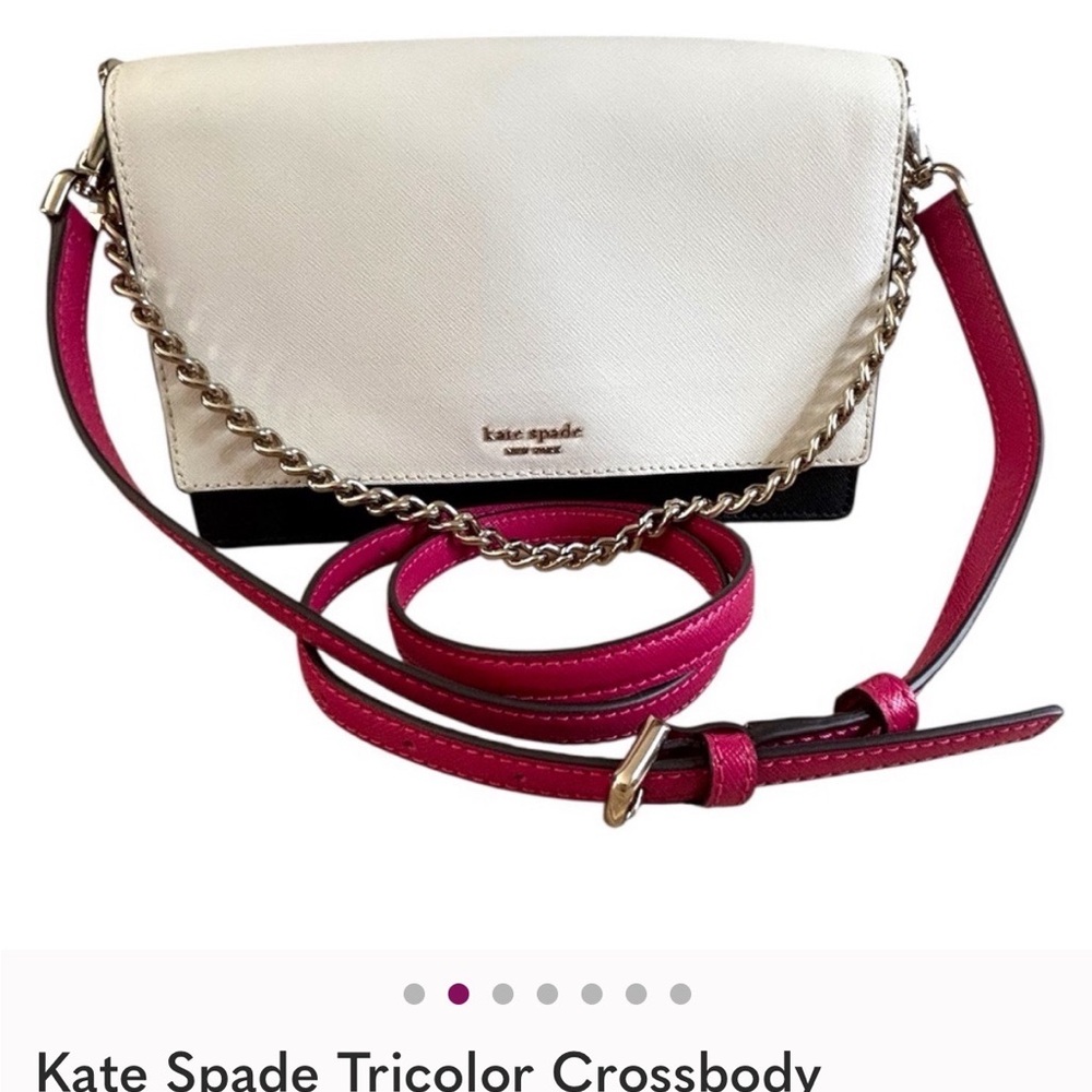 Kate Spade Tricolor Crossbody Bag with Chain